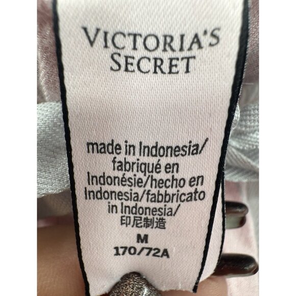 Victorias Secret Womens Medium Striped Pajama Set Y2K 90s Retro Classic Lounge - Picture 10 of 16